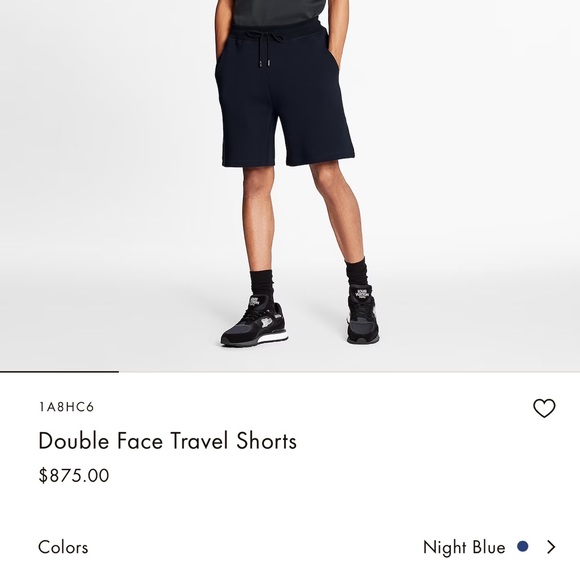 Navy Blue Louis Vuitton Double Face Travel Shorts - Picture 7 of 7